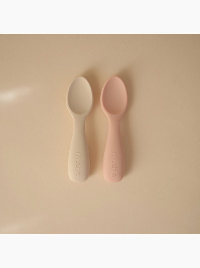 Mushie - Lot de 2 cuillères Rose - Kiabi