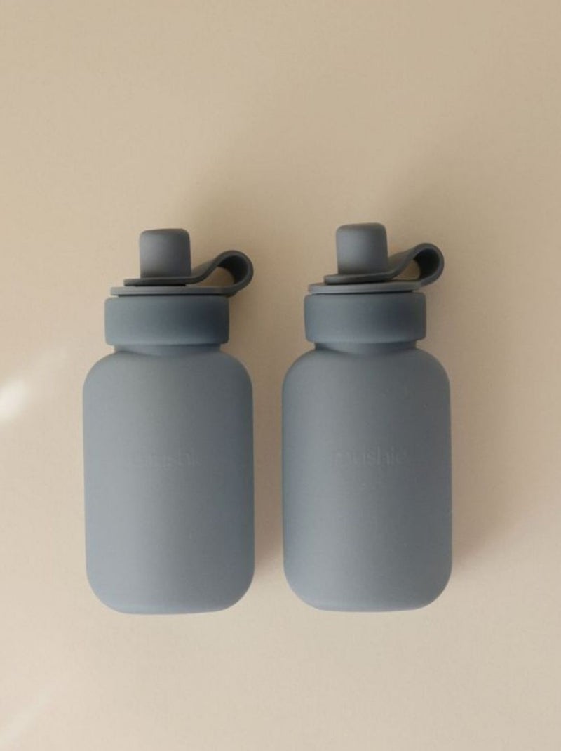 Mushie - Lot de 2 gourdes alimentaires Bleu - Kiabi