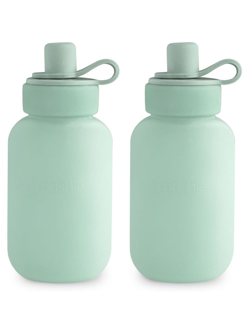 Mushie - Lot de 2 gourdes alimentaires Vert d'eau - Kiabi