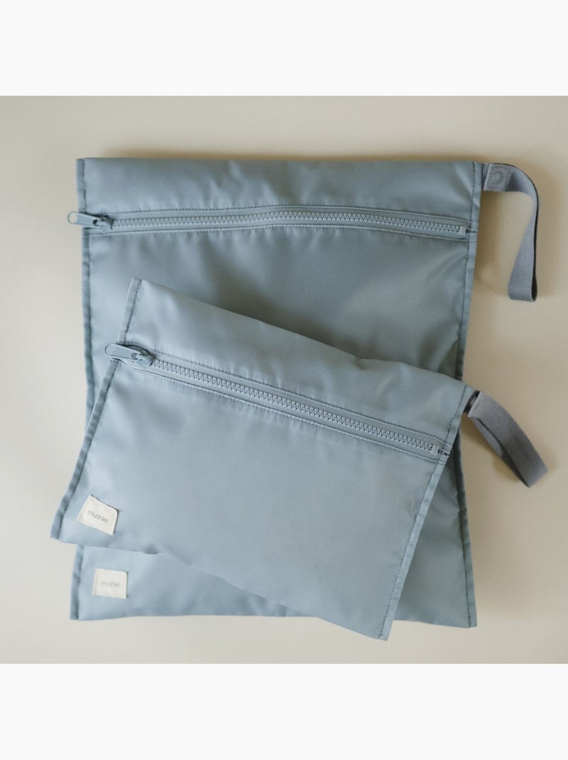 Mushie - lot de 2 sacs étanches pour vêtements mouillés Bleu - Kiabi
