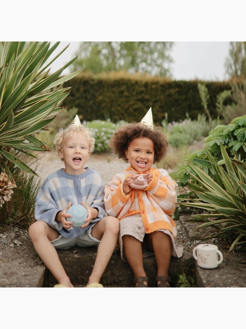 Mushie - Lot de 3 jouets sensoriels Nesting Spheres Bleu - Kiabi