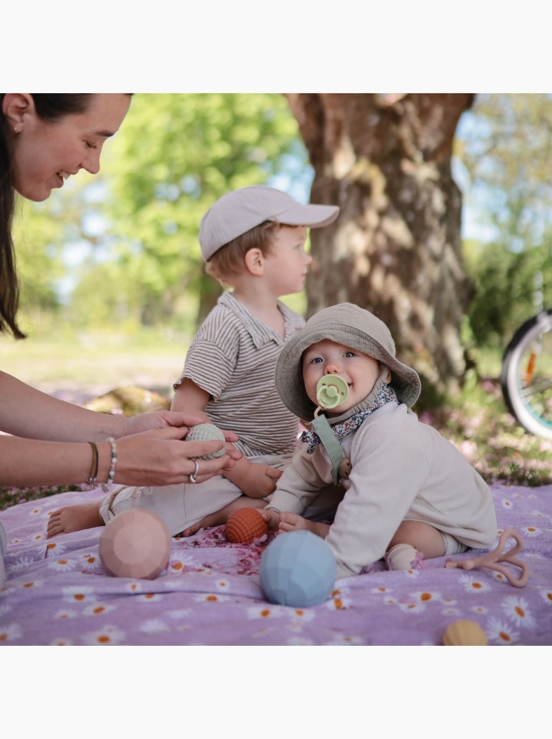 Mushie - Lot de 3 jouets sensoriels Nesting Spheres Rose - Kiabi