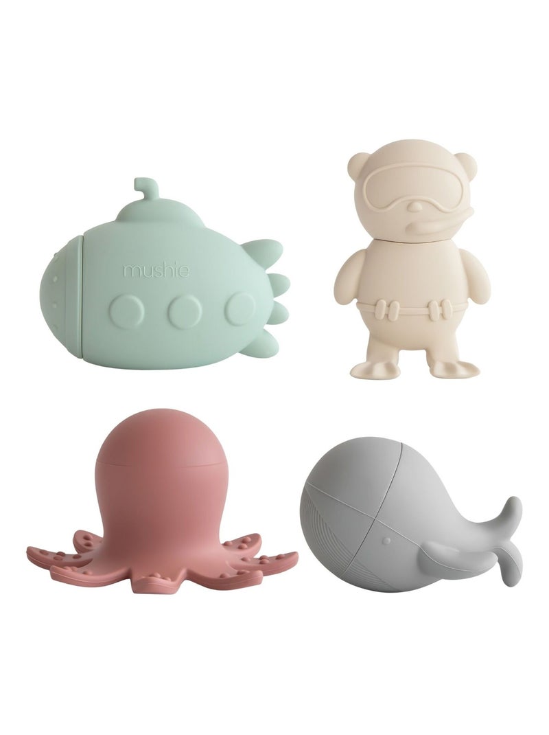 Mushie - Lot de 4 jouets de bain Multicolore - Kiabi