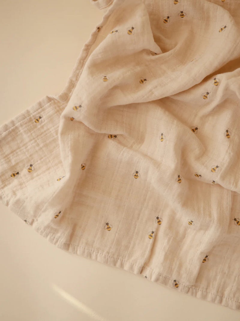 Mushie - Maxi lange en coton bio Beige - Kiabi