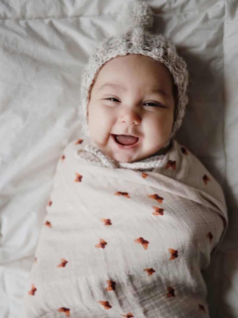 Mushie - Maxi lange en coton bio Beige - Kiabi
