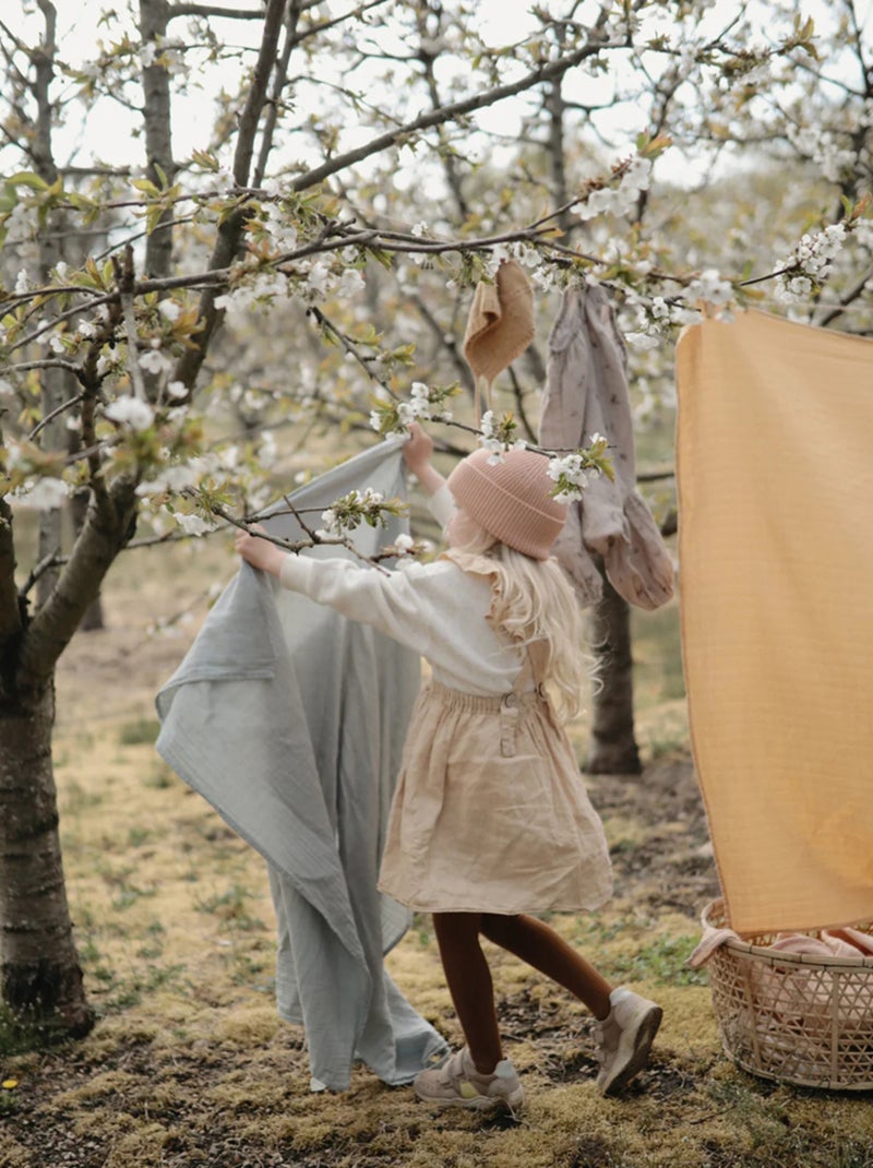 Mushie - Maxi lange en coton bio Bleu - Kiabi
