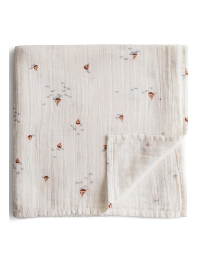 Mushie - Maxi lange en coton bio Ecru - Kiabi