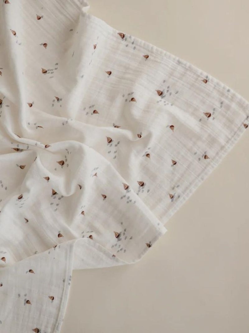 Mushie - Maxi lange en coton bio Ecru - Kiabi