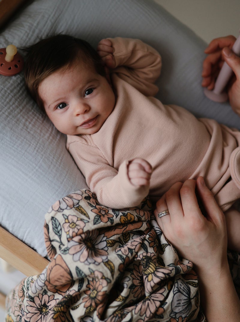Mushie - Maxi lange en coton bio Rose - Kiabi