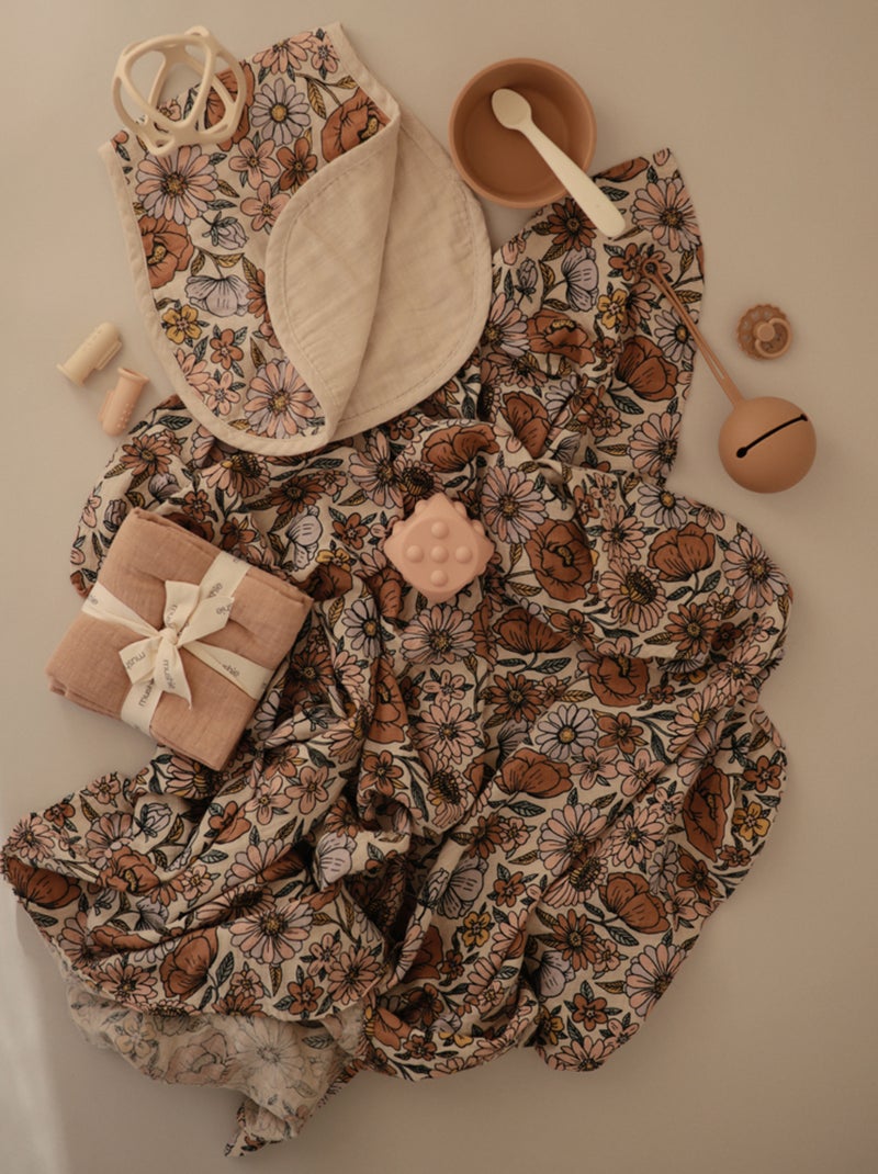 Mushie - Maxi lange en coton bio Rose - Kiabi