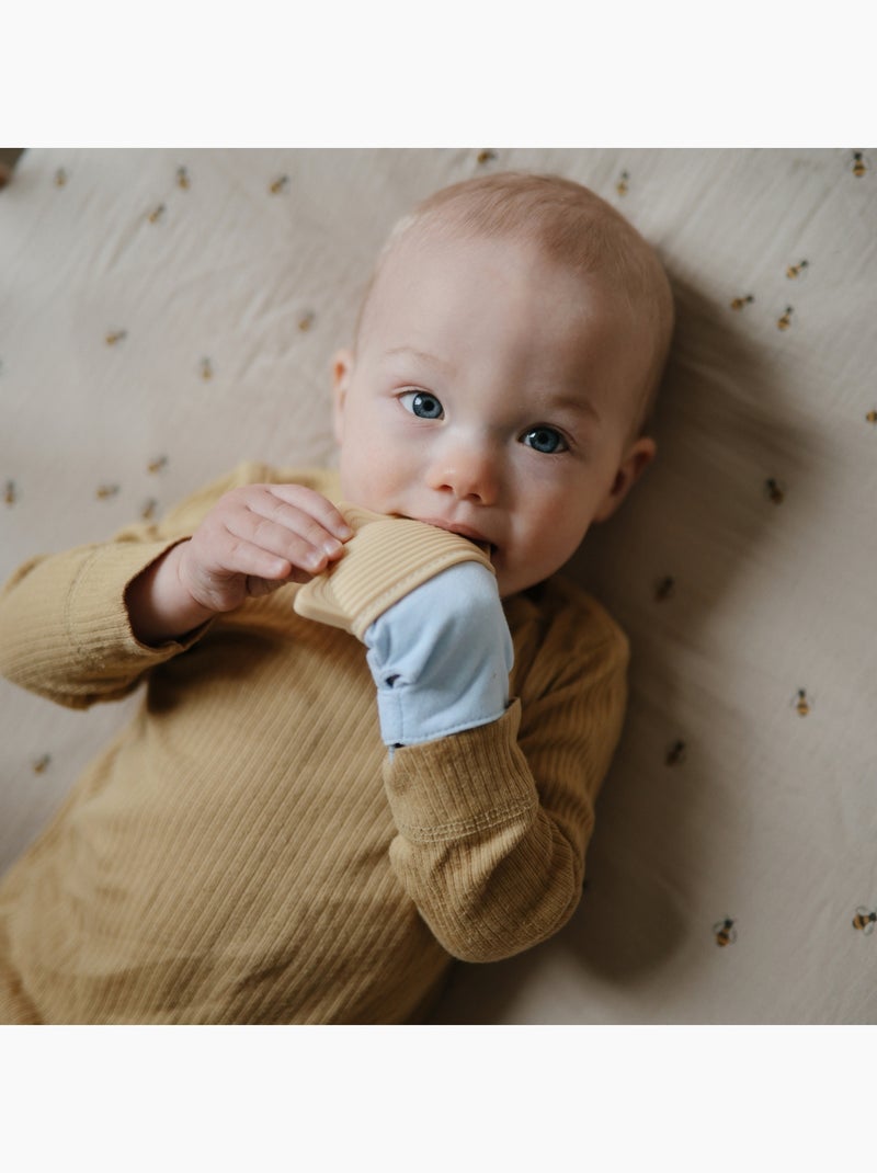 Mushie - Mitaine de dentition Bleu - Kiabi