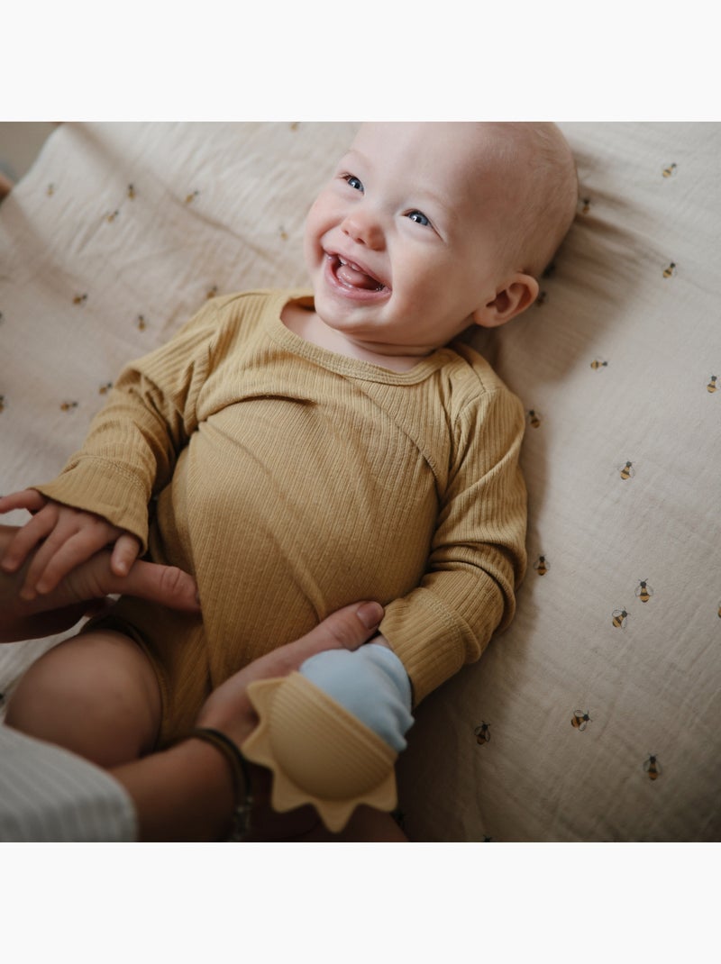 Mushie - Mitaine de dentition Bleu - Kiabi