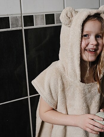 Mushie - poncho de bain bear