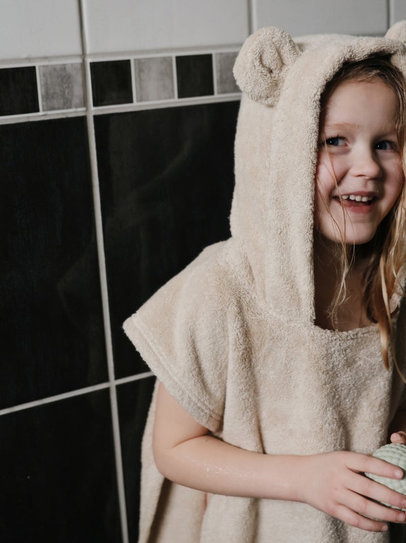 Mushie - poncho de bain bear Vert d'eau - Kiabi