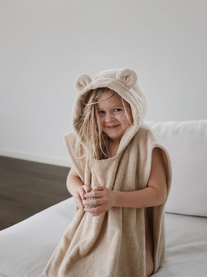 Mushie - poncho de bain bear Vert d'eau - Kiabi