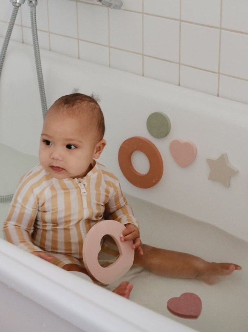Mushie - Puzzle de bain en mousse Multicolore - Kiabi