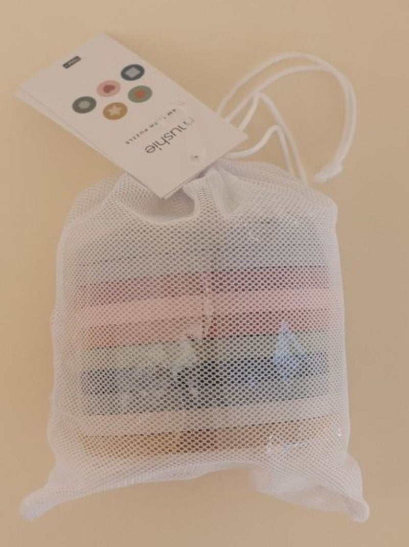 Mushie - Puzzle de bain en mousse Multicolore - Kiabi