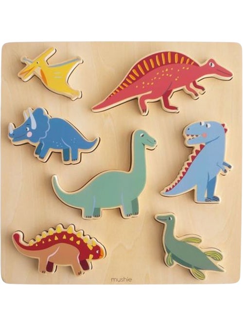 Mushie - Puzzle en bois Dino - Kiabi