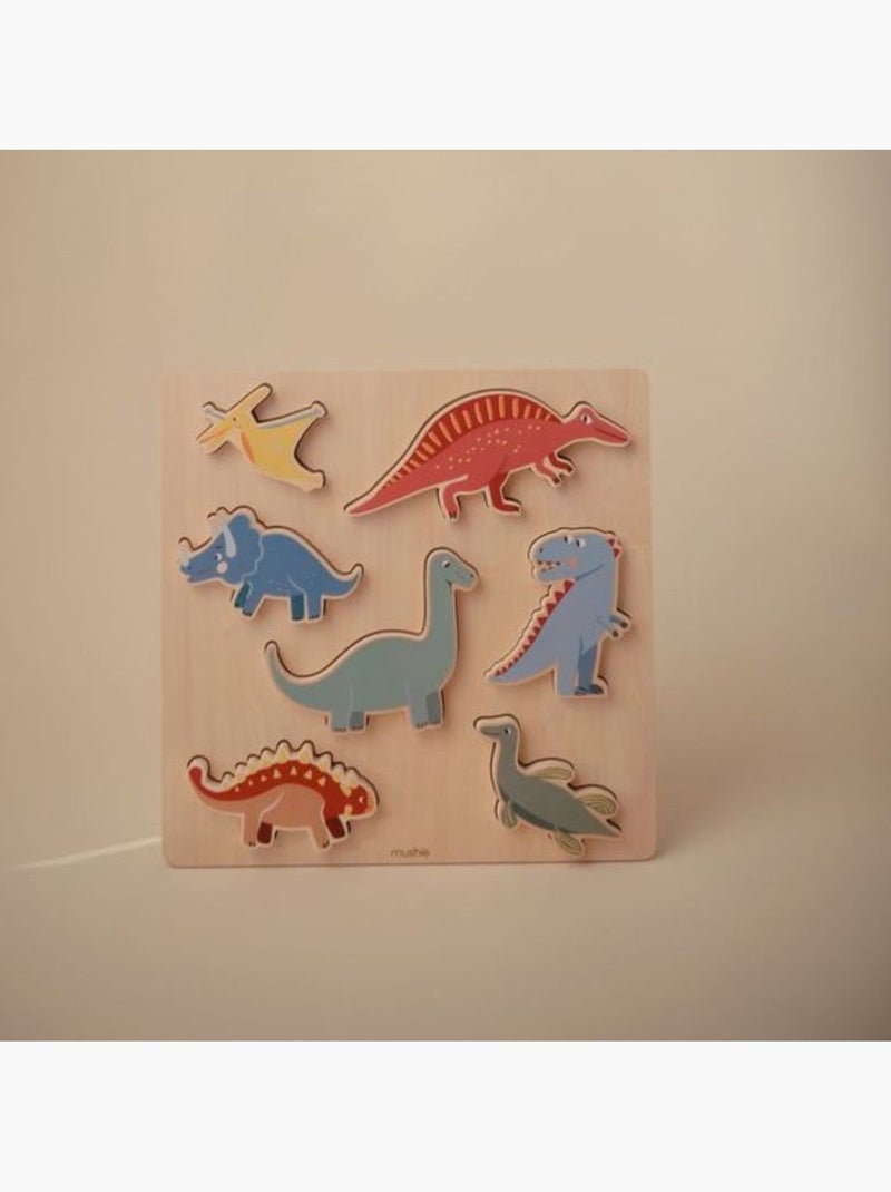 Mushie - Puzzle en bois Dino N/A - Kiabi