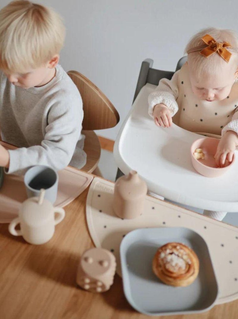 Mushie - Set de table en silicone Bleu - Kiabi