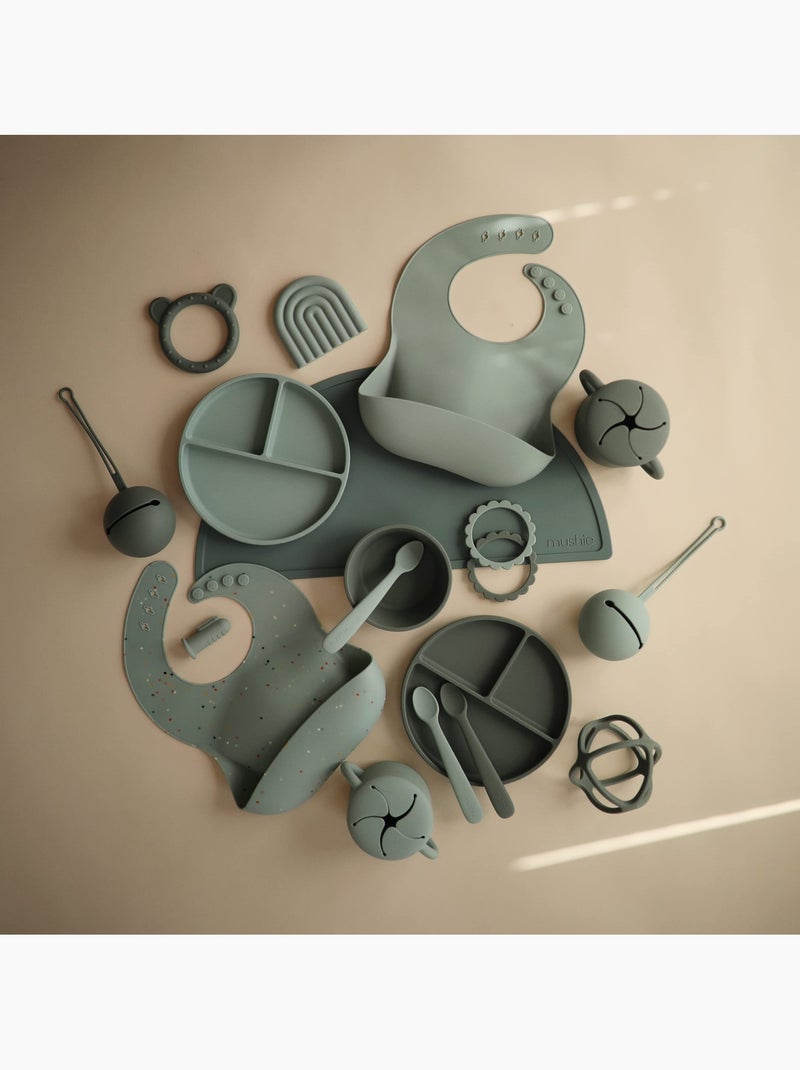 Mushie - set de table en silicone vert cambridge blue pour enfant Vert Sauge - Kiabi