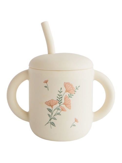 Mushie - Tasse à paille en silicone - Kiabi