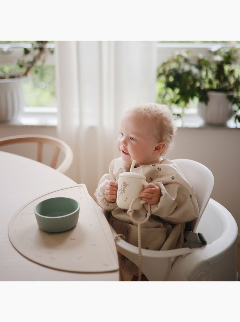 Mushie - Tasse à paille en silicone Ecru - Kiabi