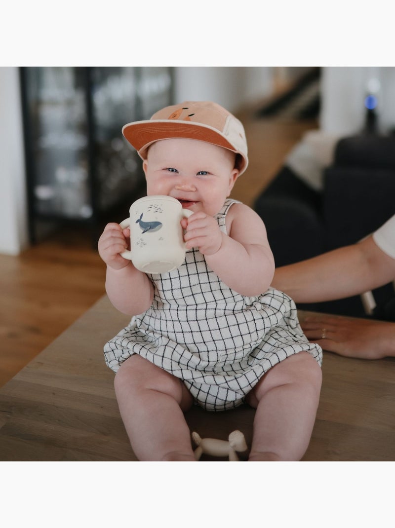 Mushie - Tasse à paille en silicone Ecru - Kiabi