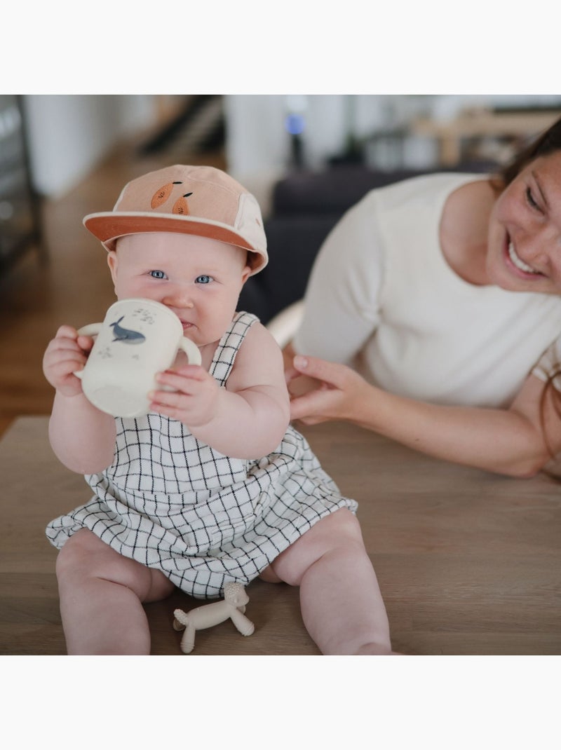 Mushie - Tasse à paille en silicone Ecru - Kiabi