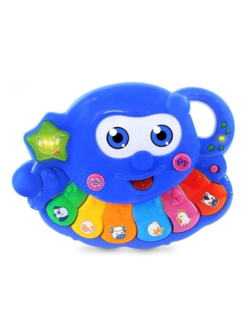 Musique Piano Octopus 28 cm Bleu - Kiabi