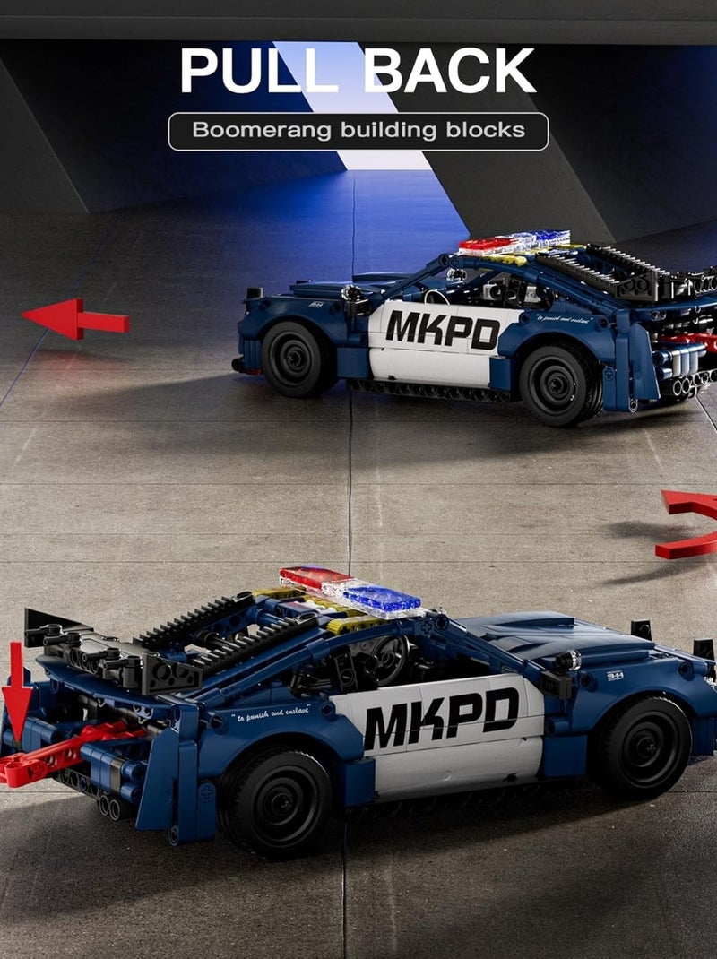 Mustang de police Bleu Blanc - Kiabi