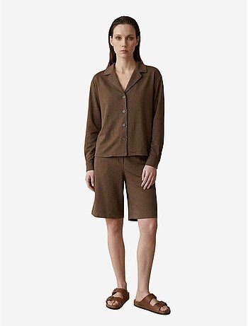 My fashion ensemble chemise et short en popeline de coton