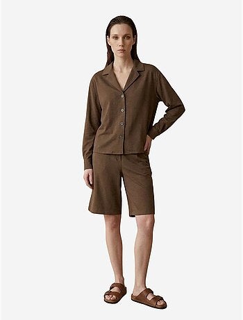 My fashion ensemble chemise et short en popeline de coton