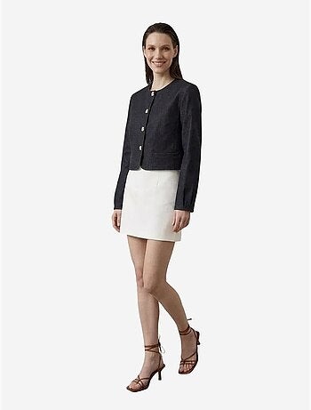 My fashion veste courte ajustée à fermeture boutonnée