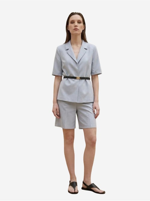 My fashion veste tailleur ceinturée à col châle - Kiabi
