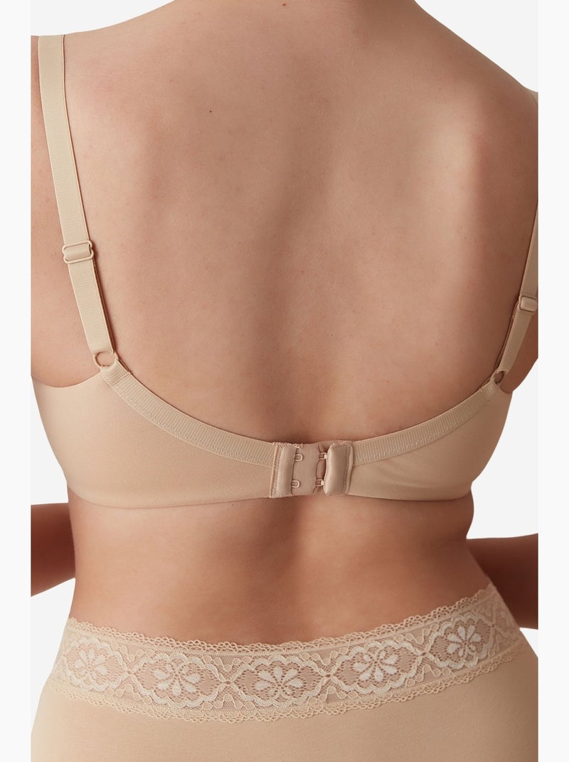 My form soutien-gorge sculptant à détails en dentelle, à armatures, sans rembourrage penti Nude - Kiabi