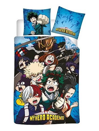 My Hero Academia, Parure de Lit Enfant Imprimée Réversible 100% Coton