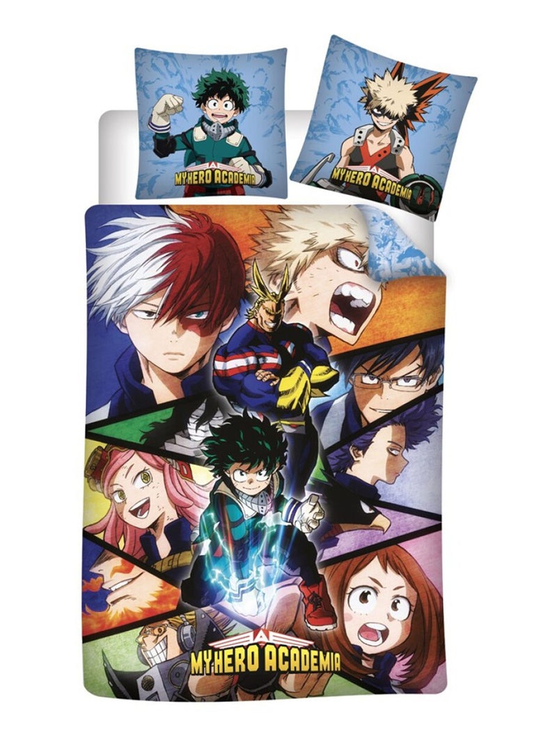 My Hero Academia, Parure de Lit Enfant Imprimée Réversible Bleu - Kiabi