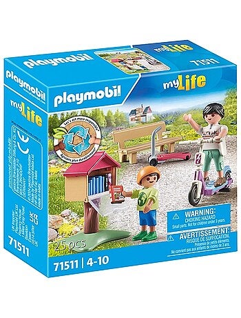 my Life Boîte à livres avec maman et enfant