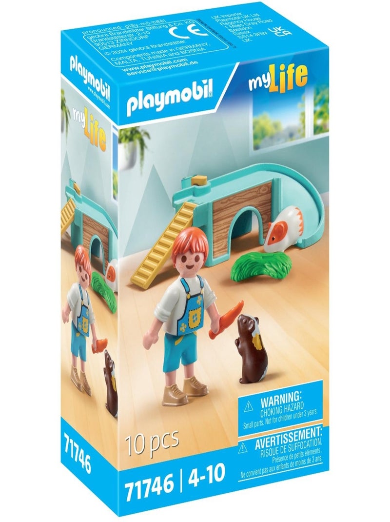 My Life Enfant avec 2 cochons d'Inde et aire de jeux N/A - Kiabi