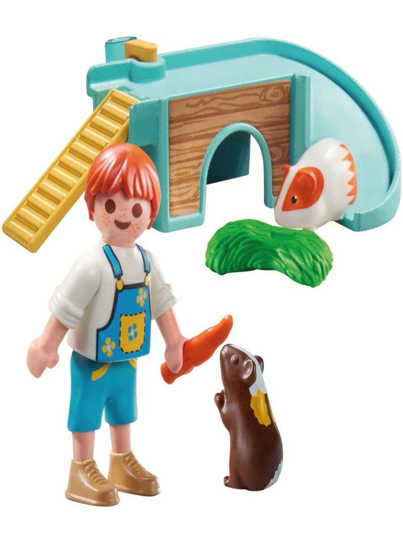 My Life Enfant avec 2 cochons d'Inde et aire de jeux N/A - Kiabi