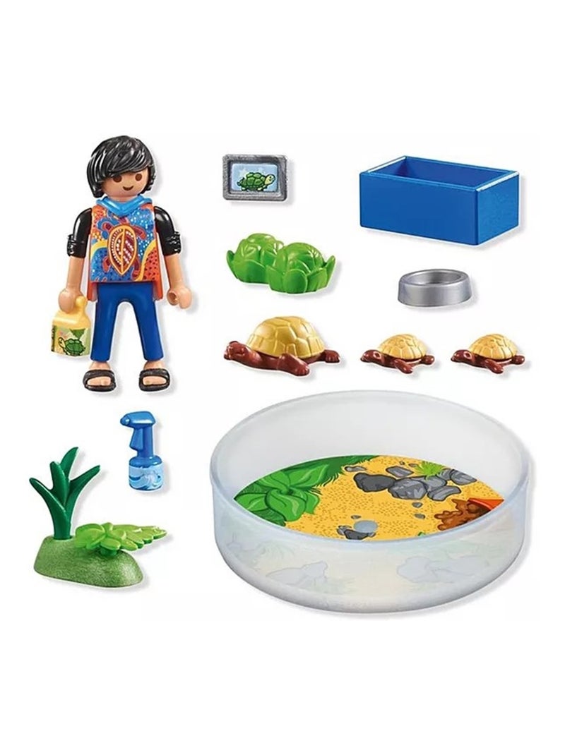My Life Garçon avec famille de tortues dans un terrarium N/A - Kiabi