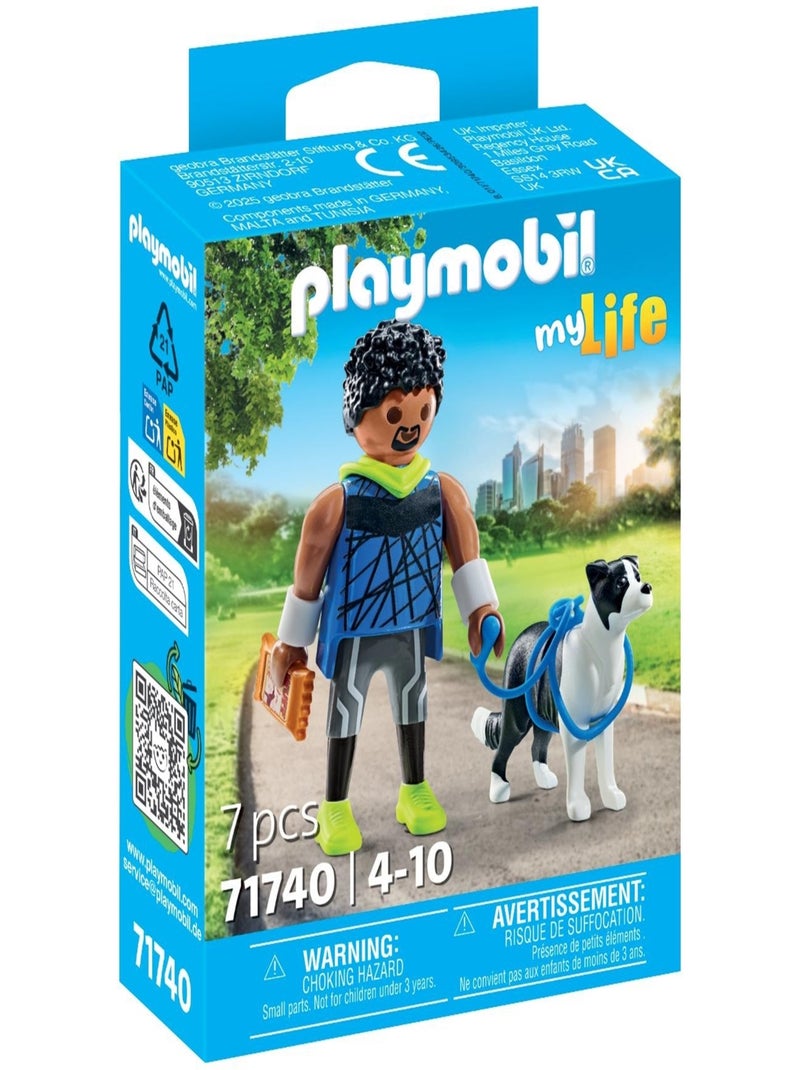My Life Homme sportif avec Border Collie et accessoires N/A - Kiabi