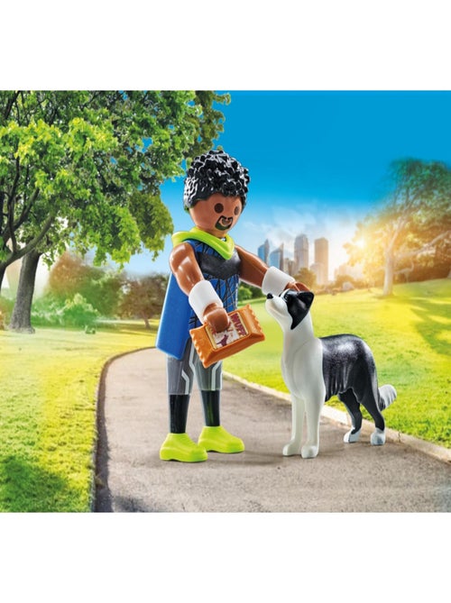 My Life Homme sportif avec Border Collie et accessoires - Kiabi