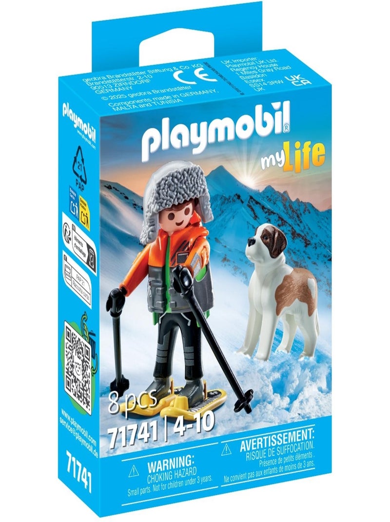 My Life Jeune garçon en raquettes avec son Saint Bernard N/A - Kiabi