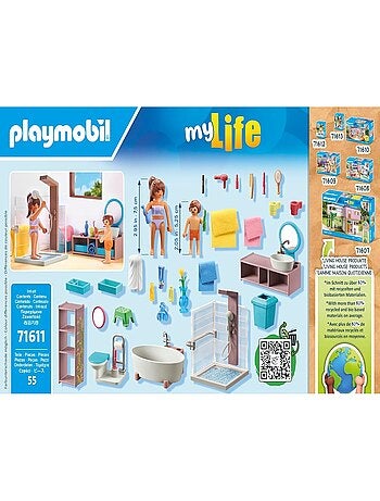 My Life Salle de bains avec douche et baignoire