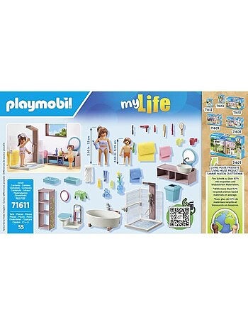 My Life Salle de bains avec douche et baignoire