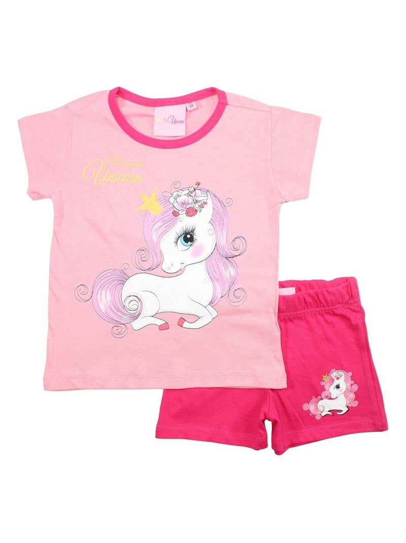 My Little Pony - Ensemble ​​T-shirt short Imprimé My Little Pony Rose - Kiabi