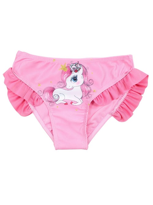 My little pony - maillot de bain 1 pièce à volant imprimé, fines bretelles - Kiabi