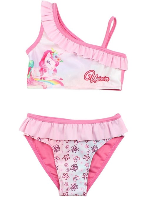 My little pony - maillot de bain 1 pièce à volant imprimé - Kiabi